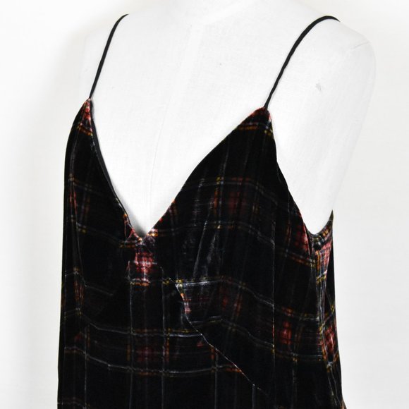 J.CREW Dress 14 Velvet Spaghetti Straps Back Zipper Lined - Picture 2 of 5